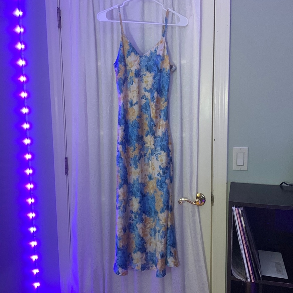 multicolor long dress from cider size medium